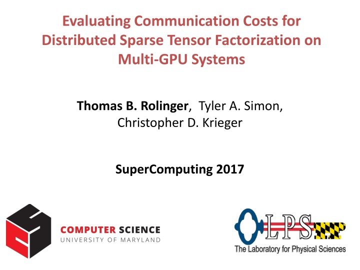 evaluating communication costs for distributed