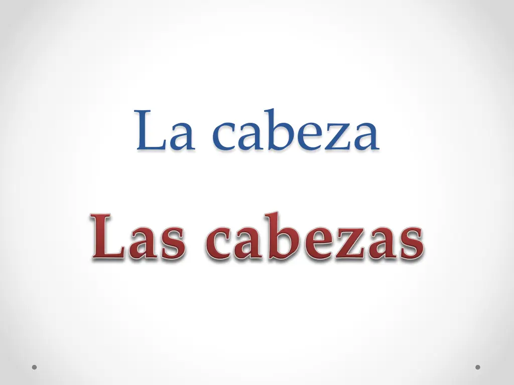 la cabeza