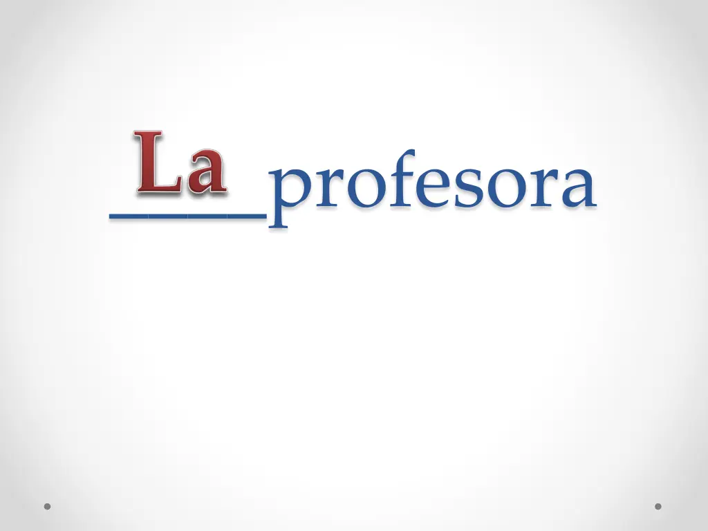 profesora