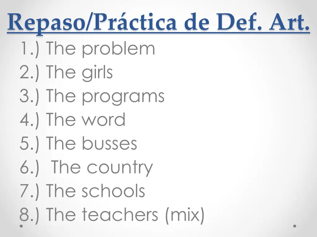 repaso pr ctica de def art 1 the problem