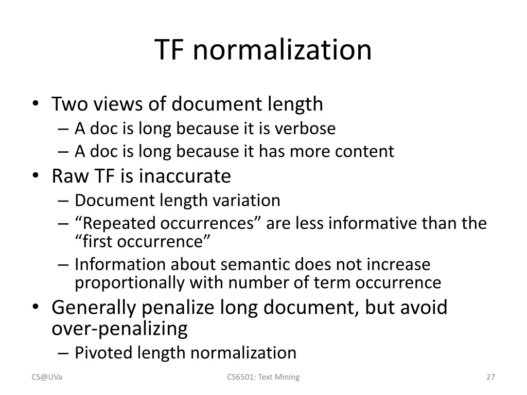 tf normalization