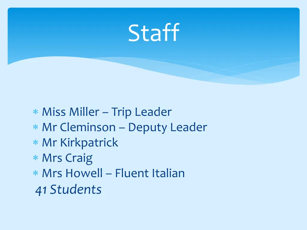 staff