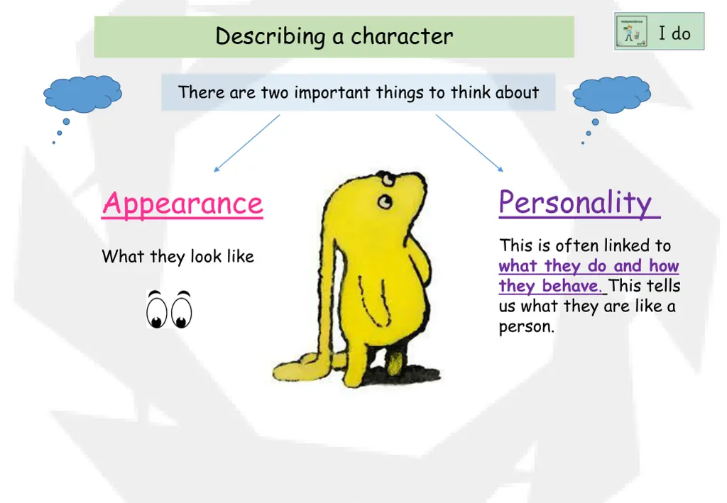 describing a character