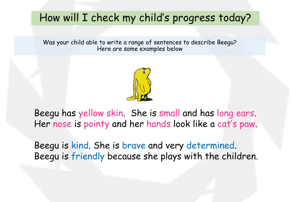 how will i check my child s progress today