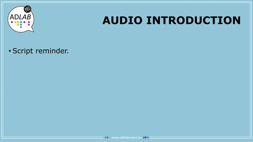 audio introduction