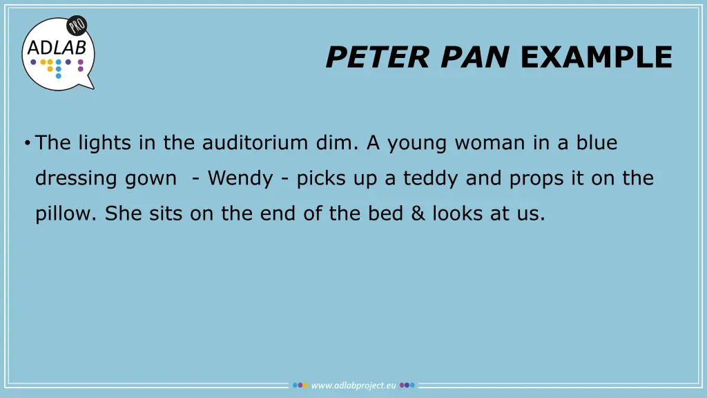 peter pan example