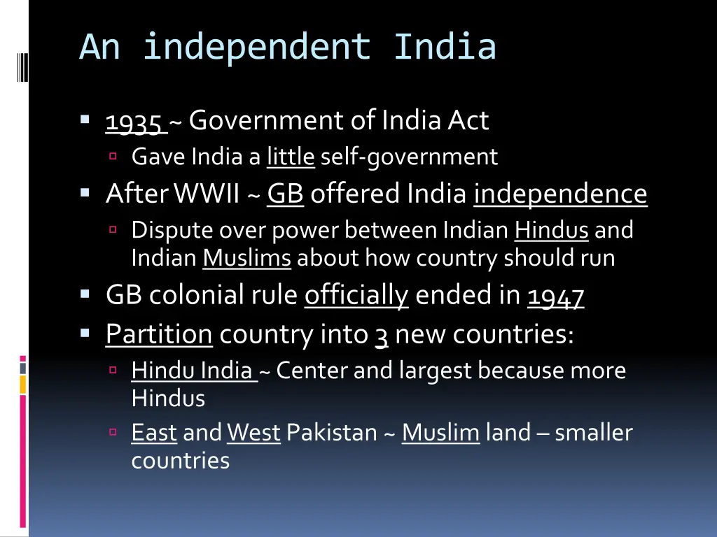 an independent india