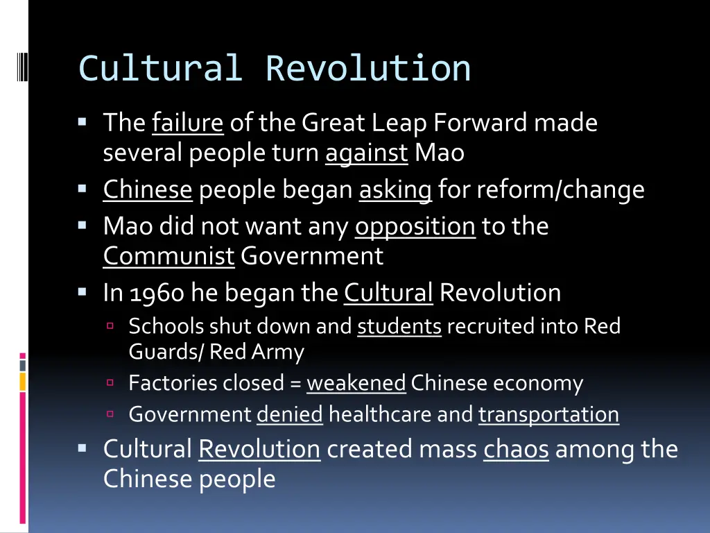 cultural revolution