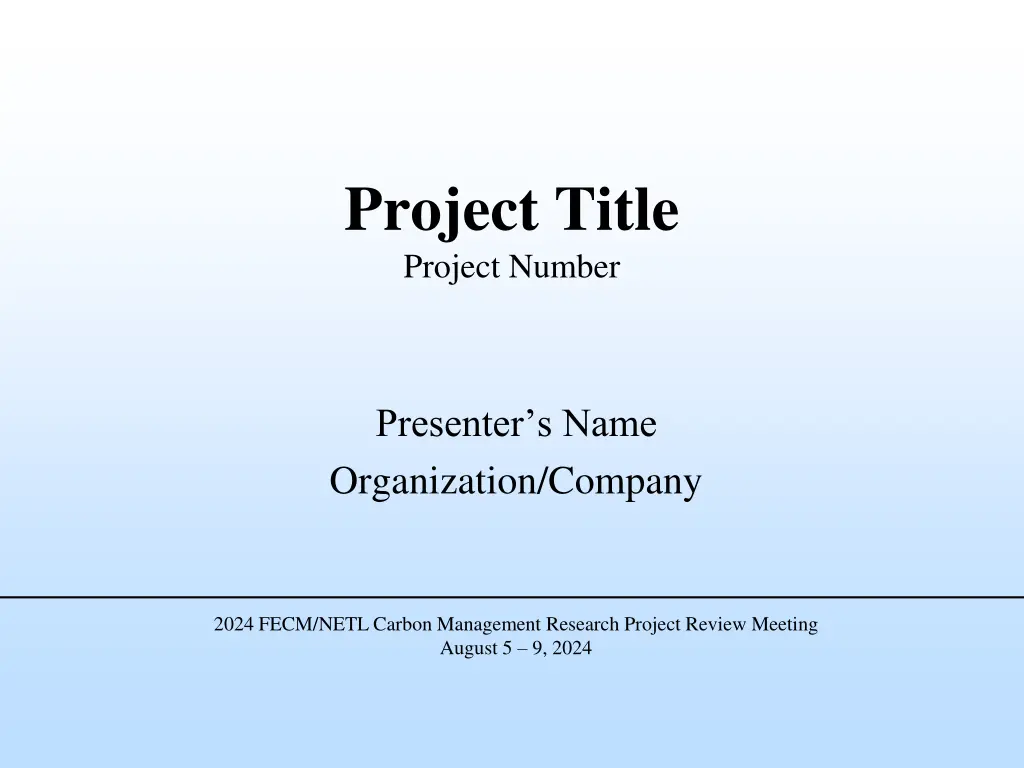 project title project number