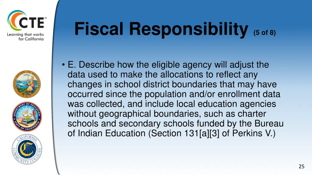 fiscal responsibility 5 of 8