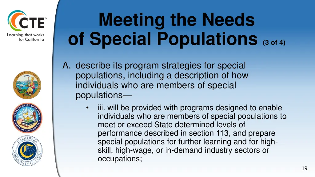 meeting the needs of special populations 3 of 4