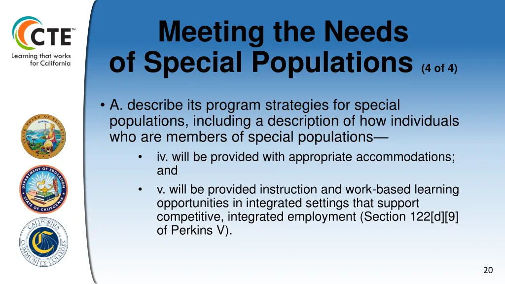 meeting the needs of special populations 4 of 4