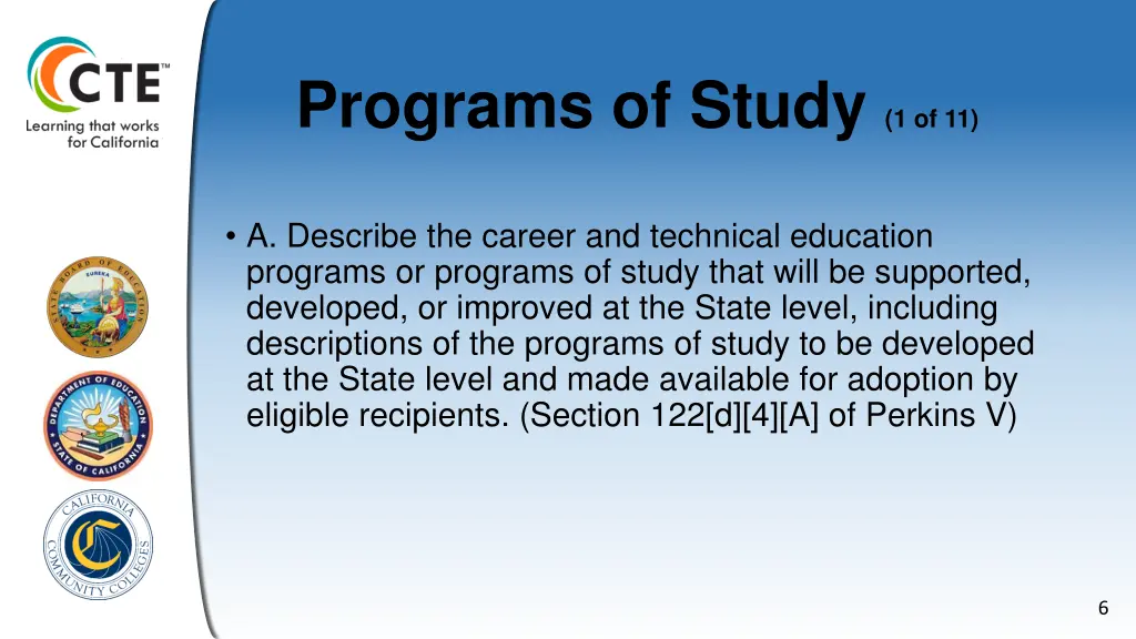 programs of study 1 of 11