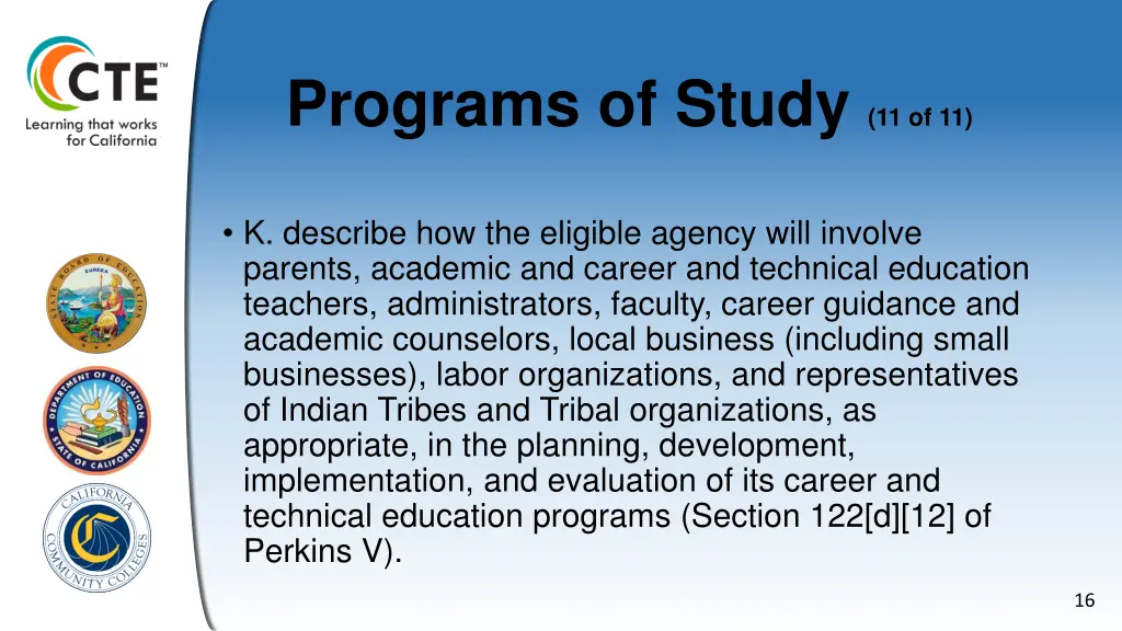 programs of study 11 of 11