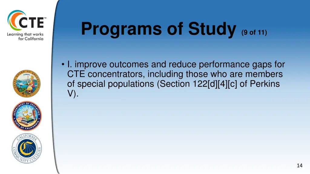 programs of study 9 of 11