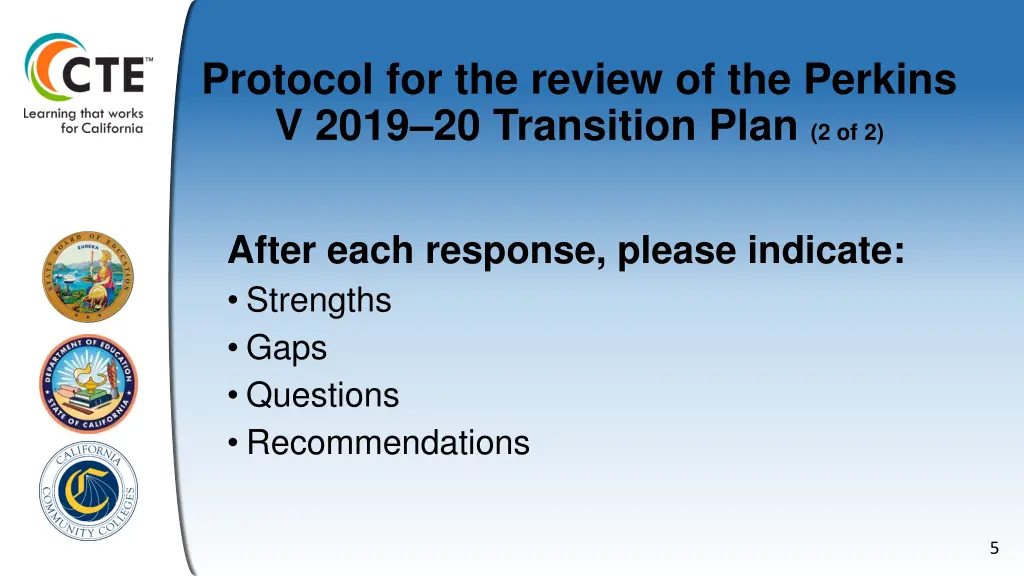 protocol for the review of the perkins v 2019 1