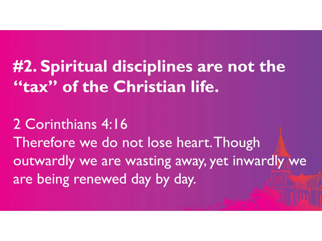 2 spiritual disciplines