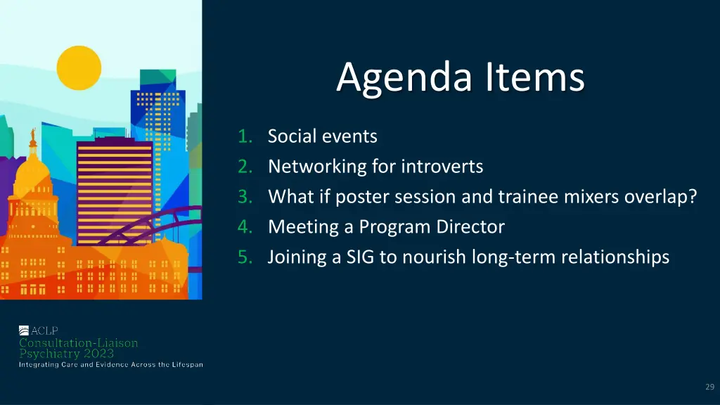 agenda items