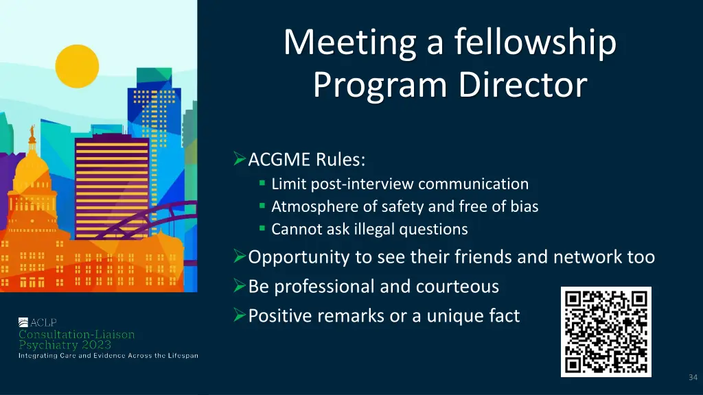 meeting a fellowship program director