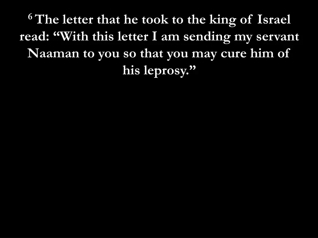 6 the letter that he took to the king of israel