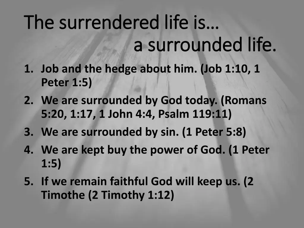 the surrendered life is the surrendered life