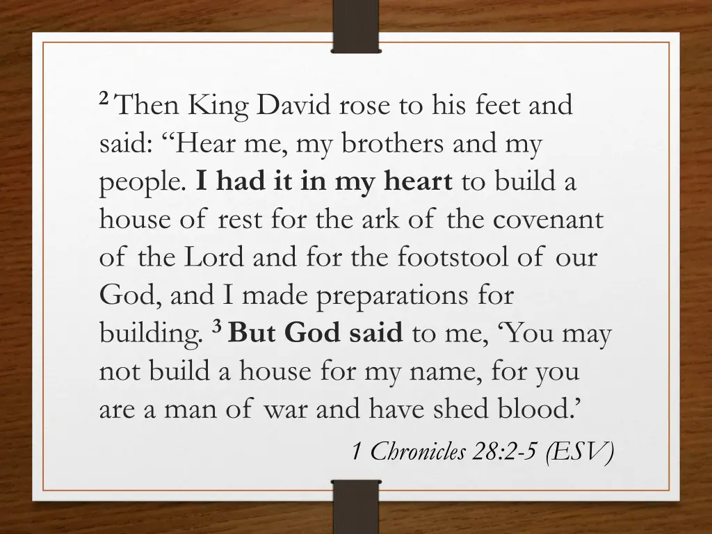 2 then king david rose to his feet and said hear