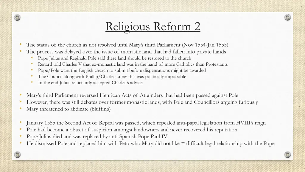 religious reform 2