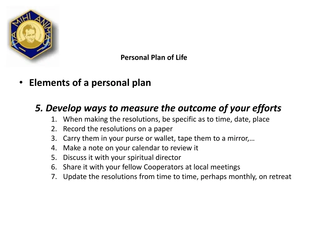 personal plan of life 3