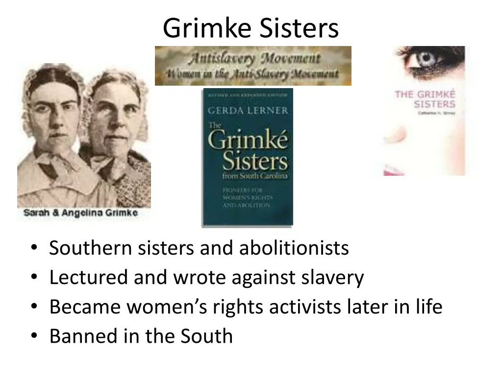 grimke sisters