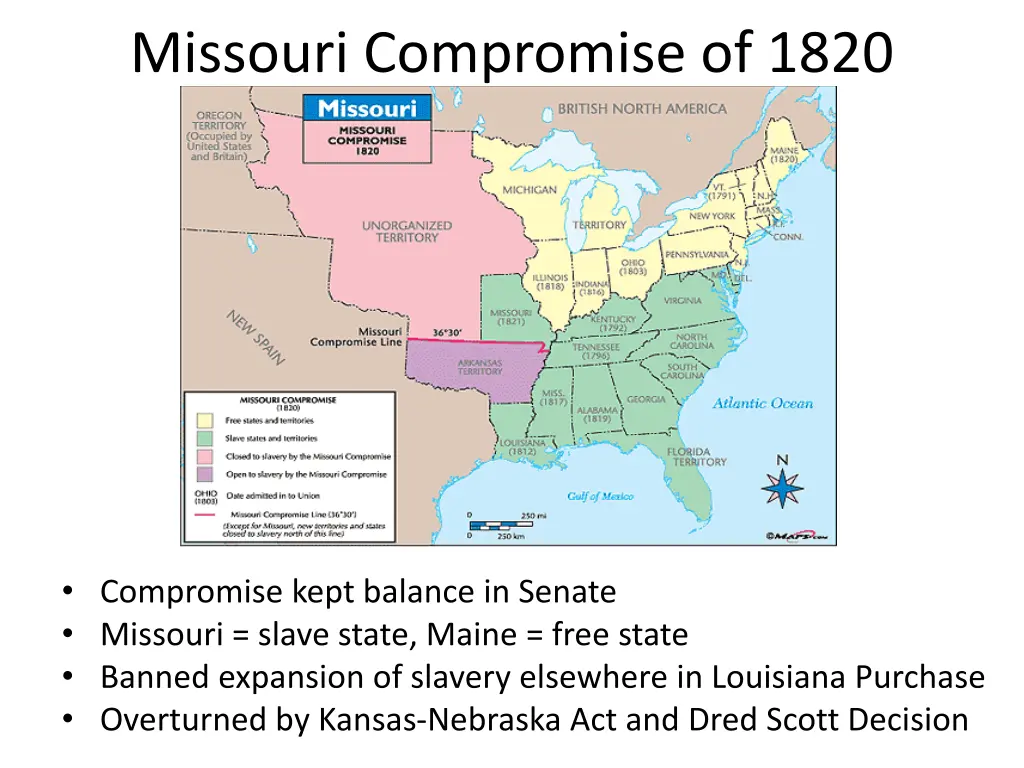 missouri compromise of 1820