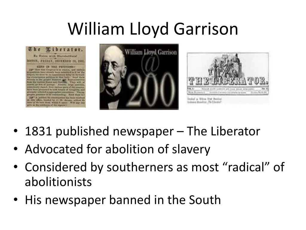 william lloyd garrison