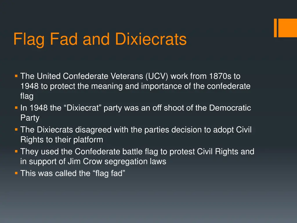 flag fad and dixiecrats