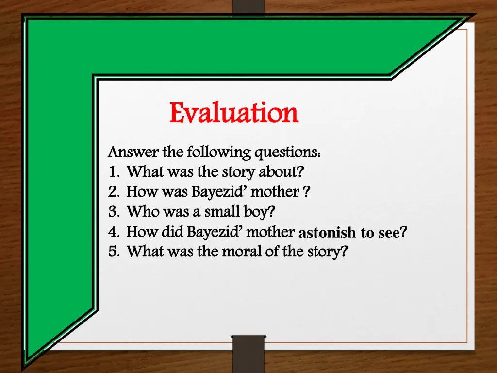 evaluation