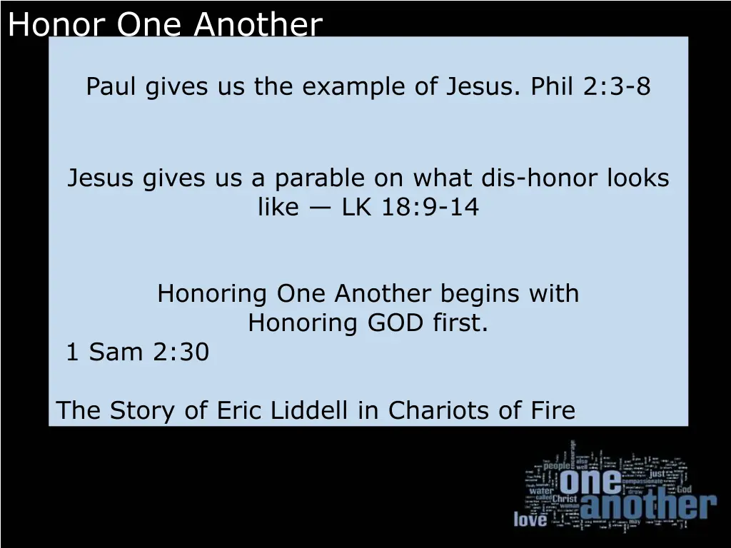 honor one another 2