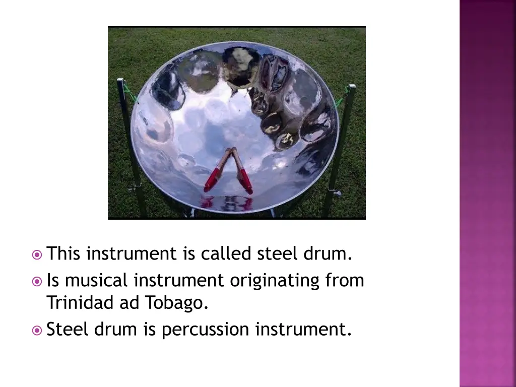 this instrument is called steel drum is musical