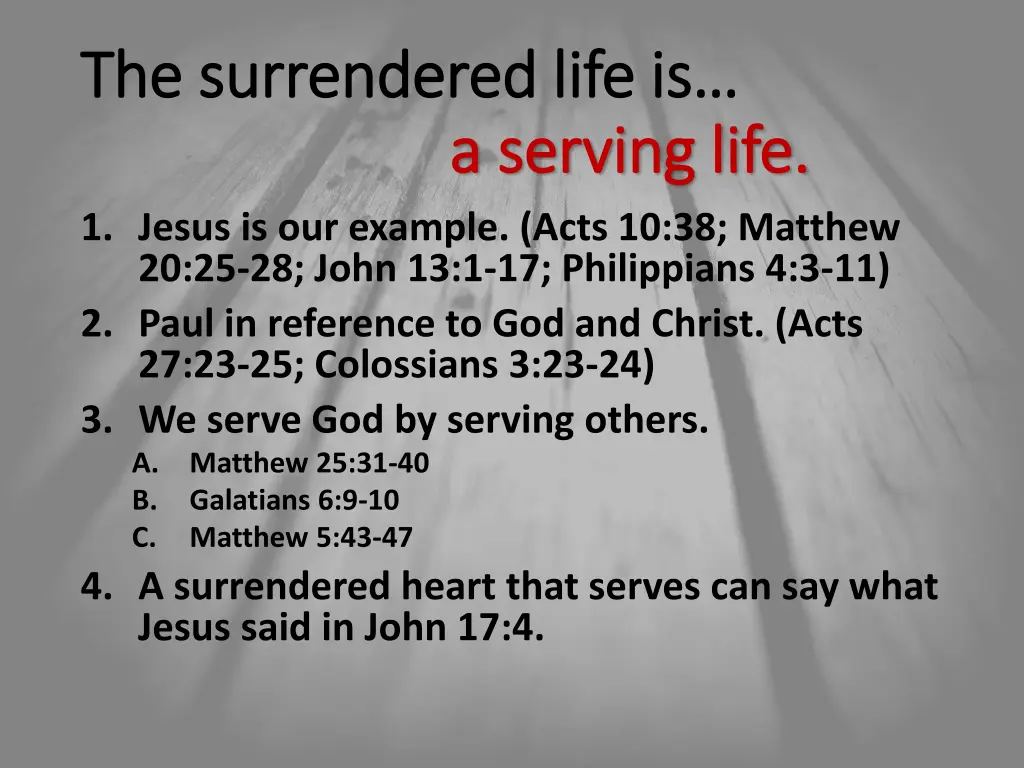 the surrendered life is the surrendered life 1