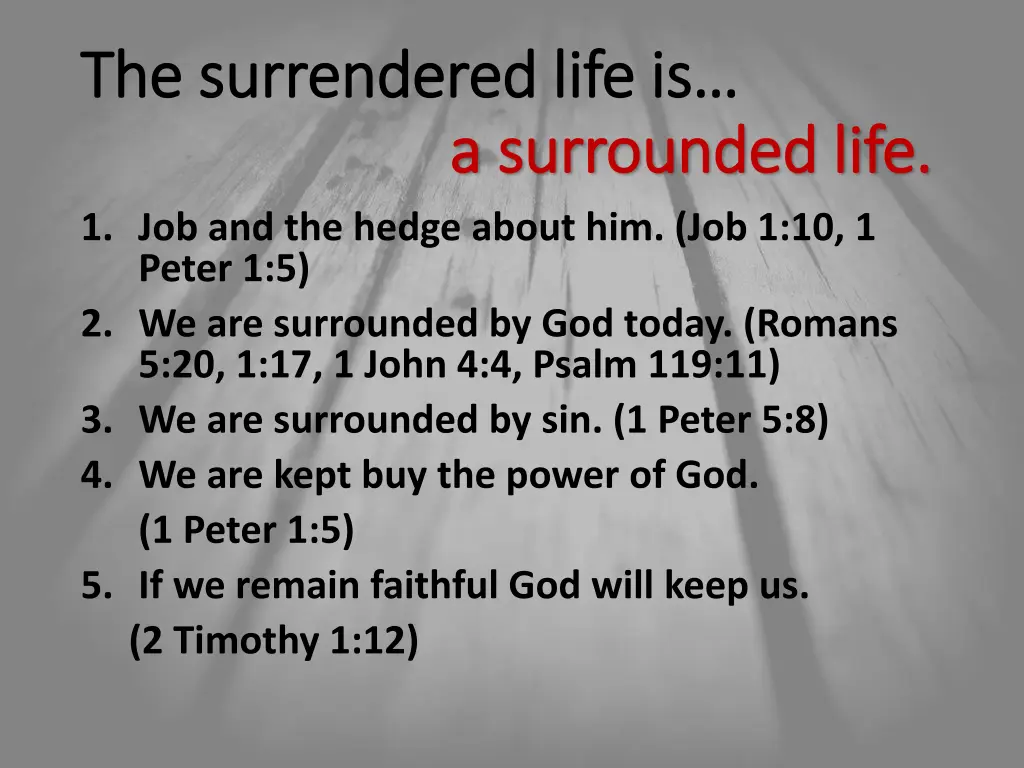 the surrendered life is the surrendered life