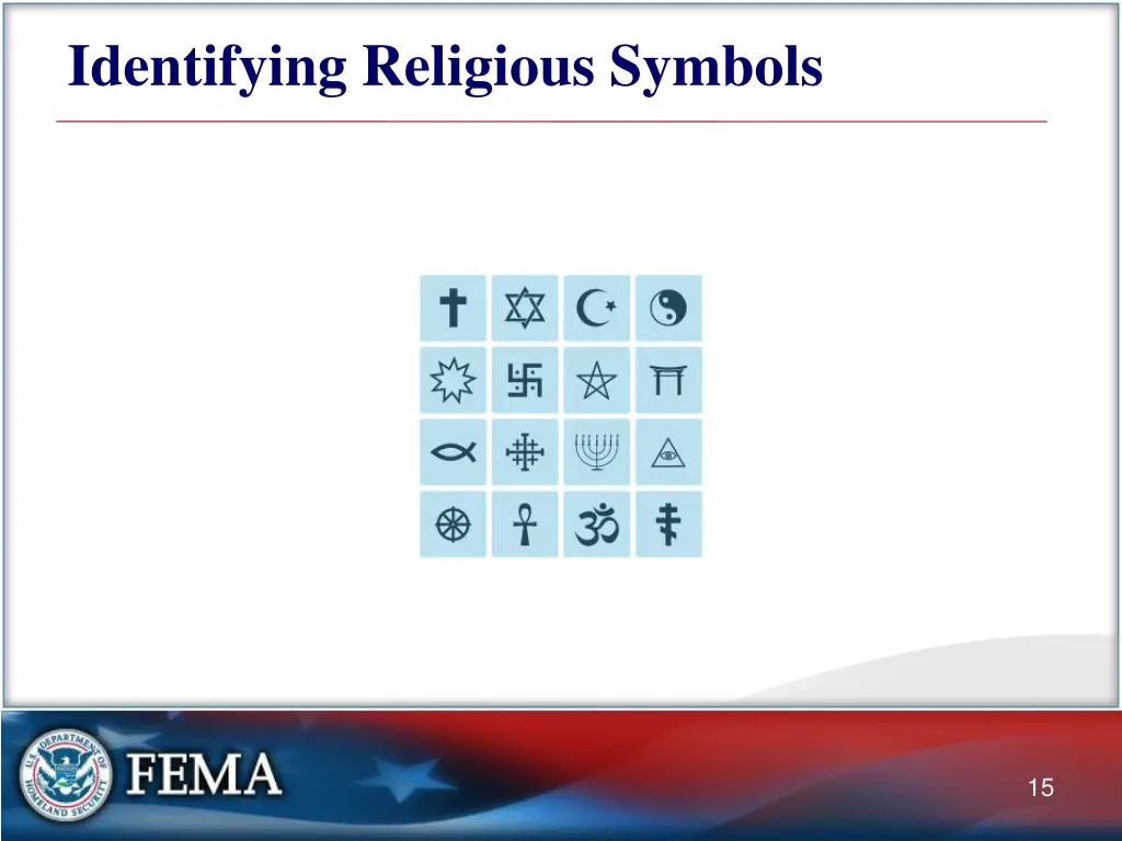 identifying religious symbols