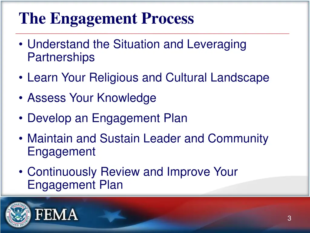 the engagement process