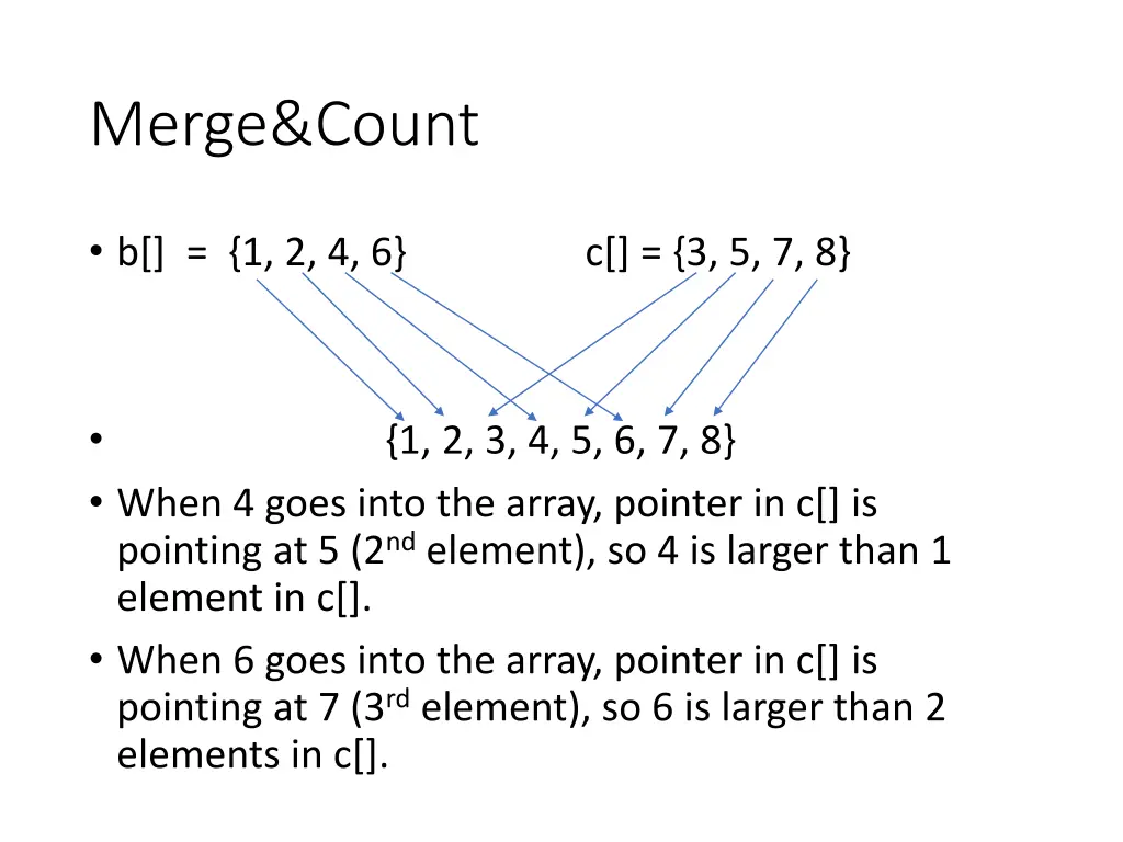 merge count