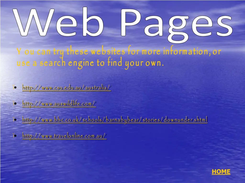 web pages