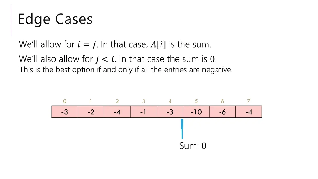 edge cases