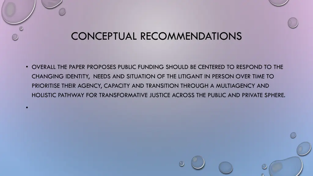 conceptual recommendations