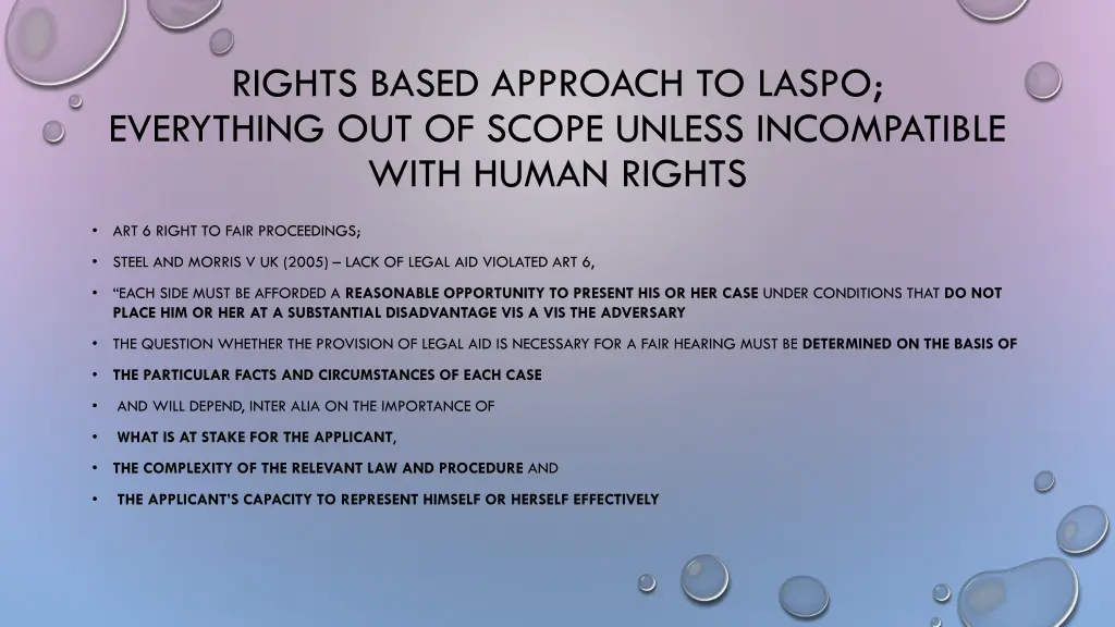 rights based approach to laspo everything