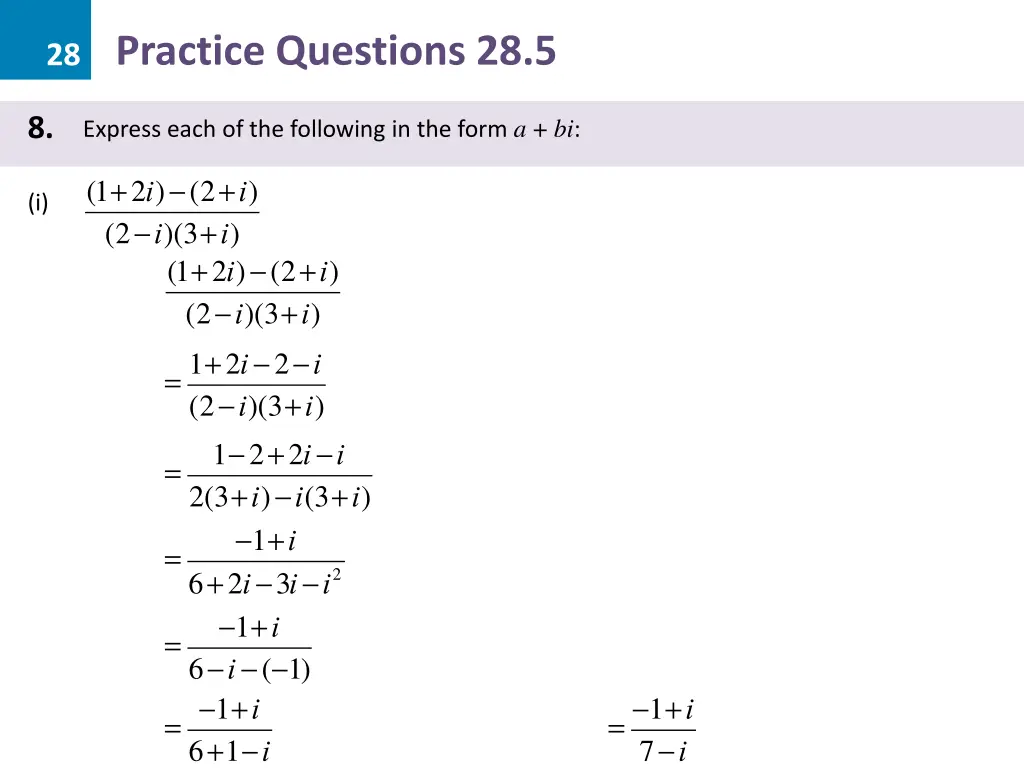 28 practice questions 28 5 29