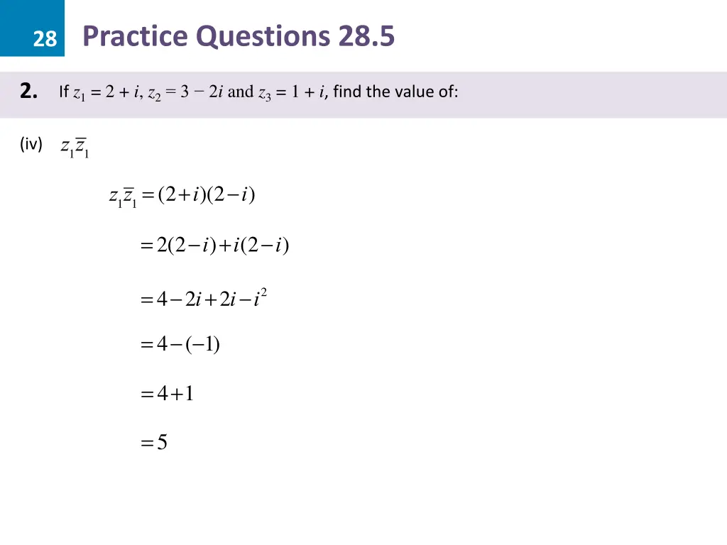 28 practice questions 28 5 3