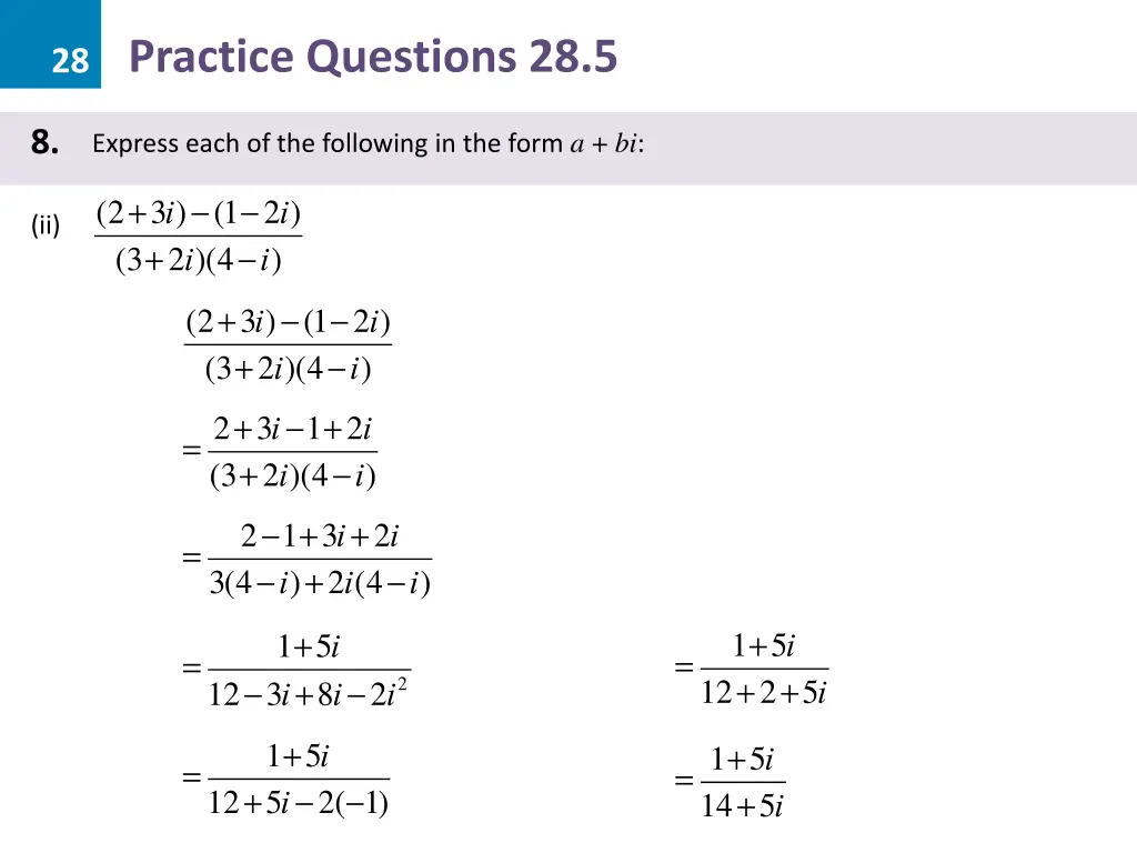 28 practice questions 28 5 31