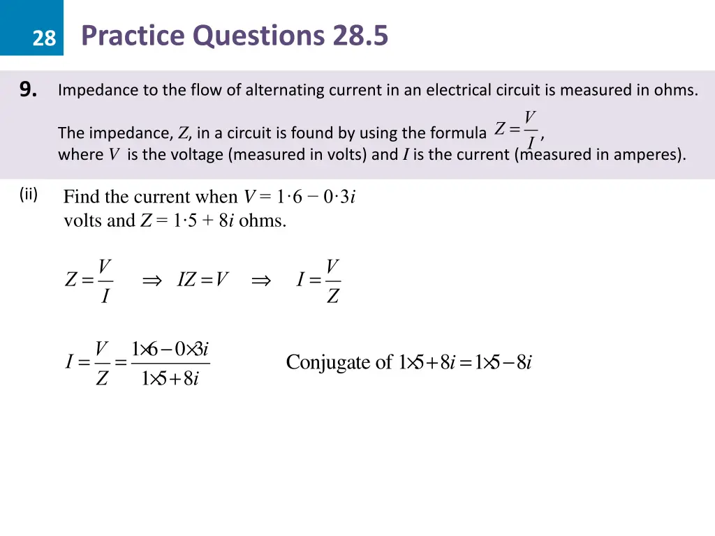 28 practice questions 28 5 34