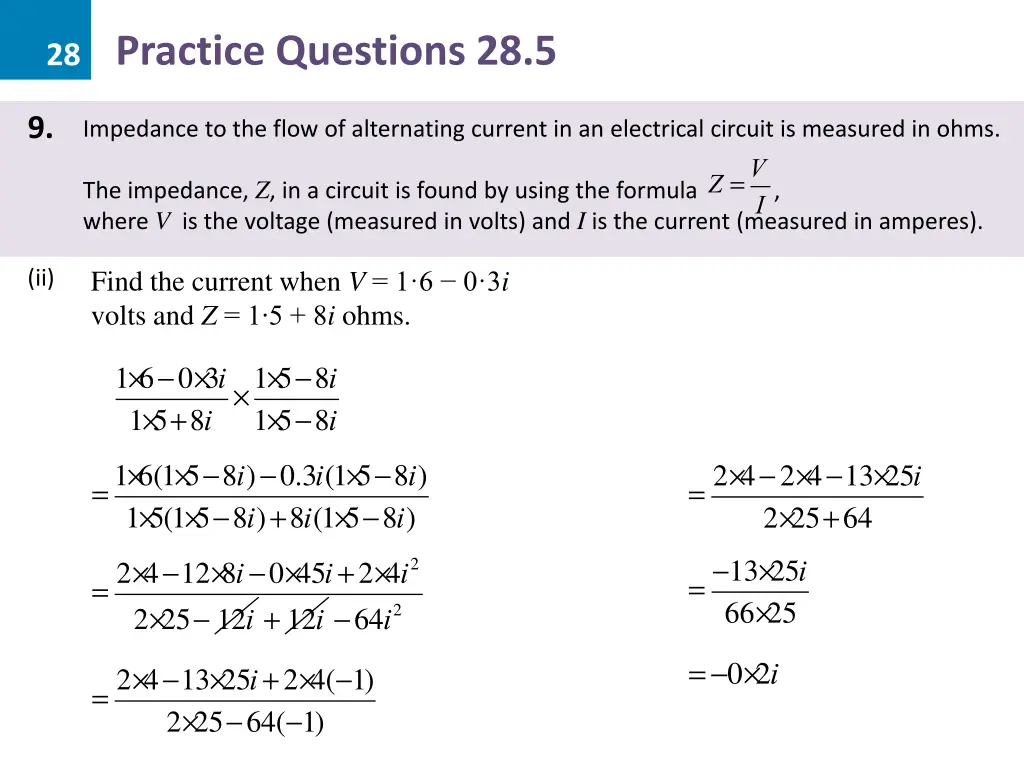 28 practice questions 28 5 35