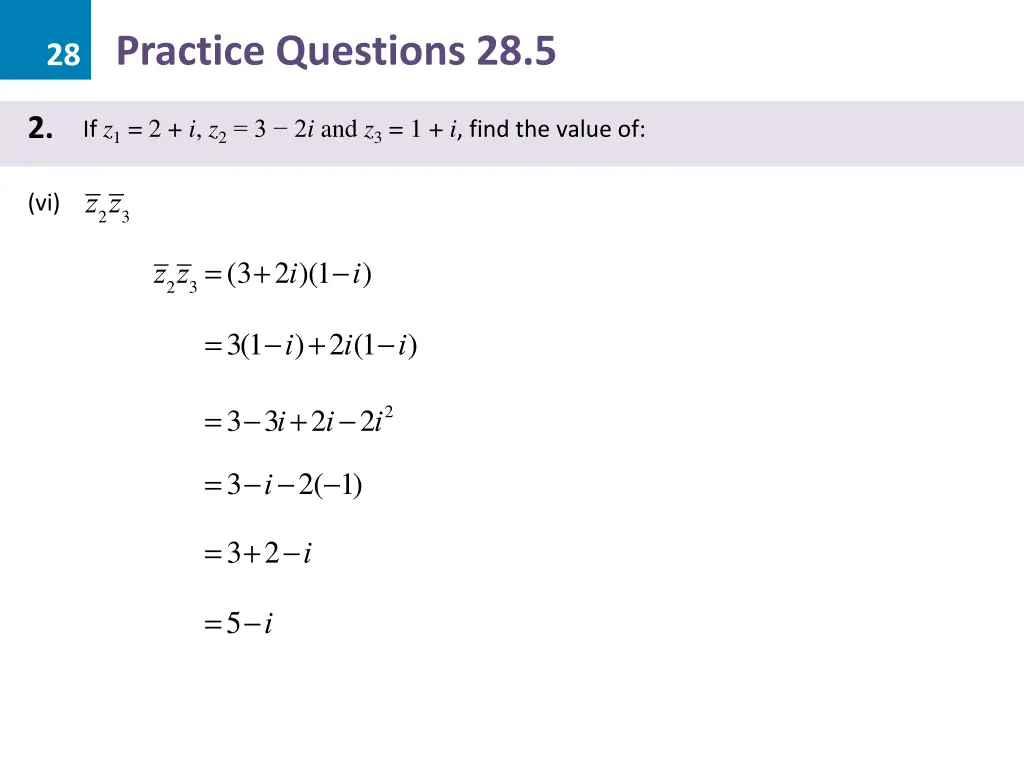 28 practice questions 28 5 5